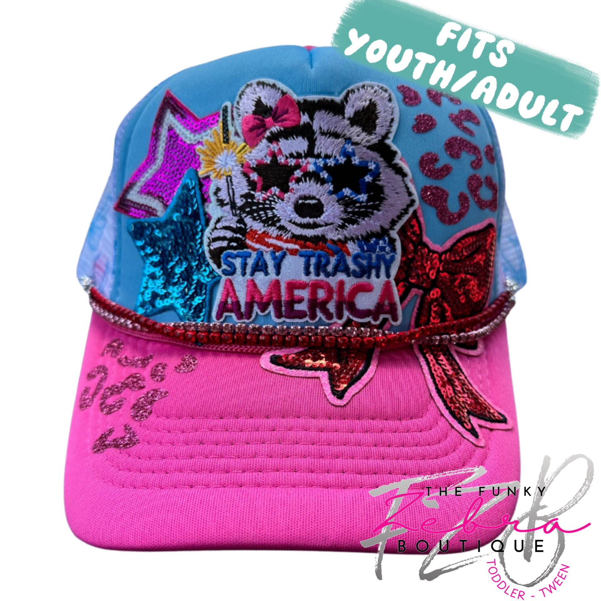 Tstars American Flag Trucker Hat - Patriotic Mesh Cap For 4th Of July, BBQ, & Outdoor Activities - View #3