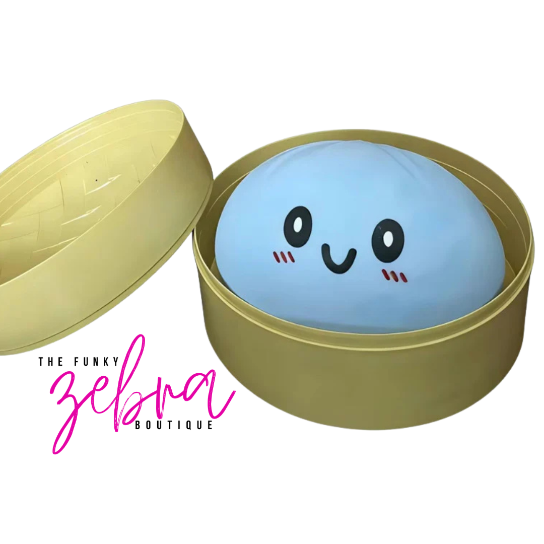 JUMBO Blue Fluffy Slime Dumpling 5.9